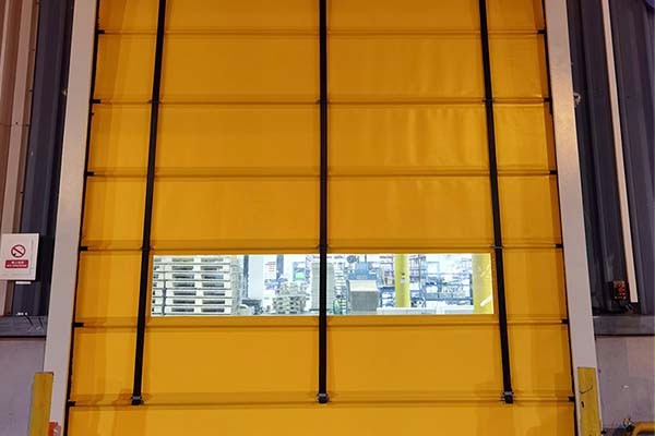 传动设备工厂装配快速堆积门