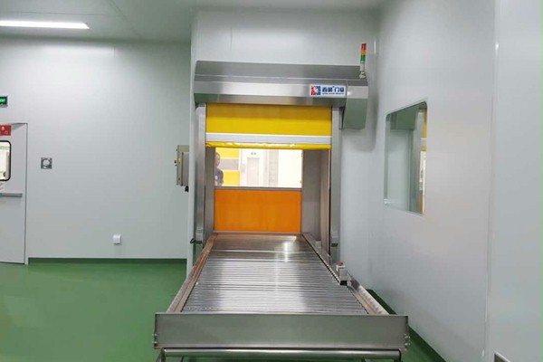 上海立体仓库输送带快速门