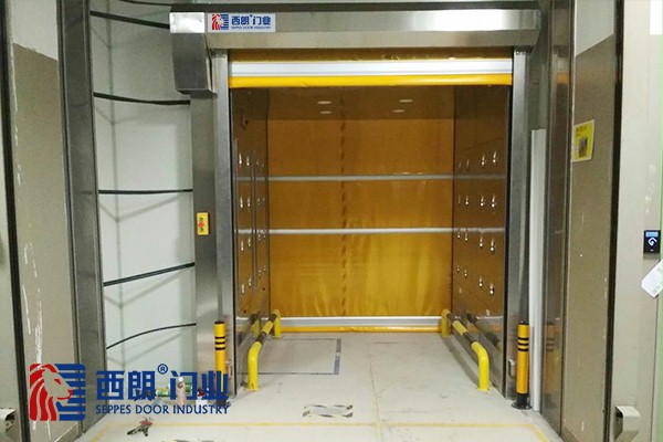 风淋室内互锁快速卷帘门